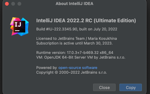 IntelliJ IDEA 2022.2最新激活码变化和功能