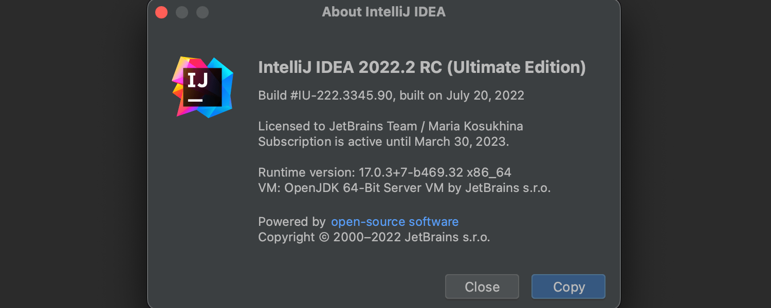 IntelliJ IDEA 2022.2最新激活码变化和功能